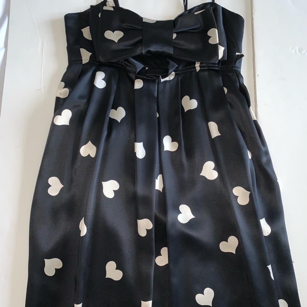 Black Silk Mini Dress